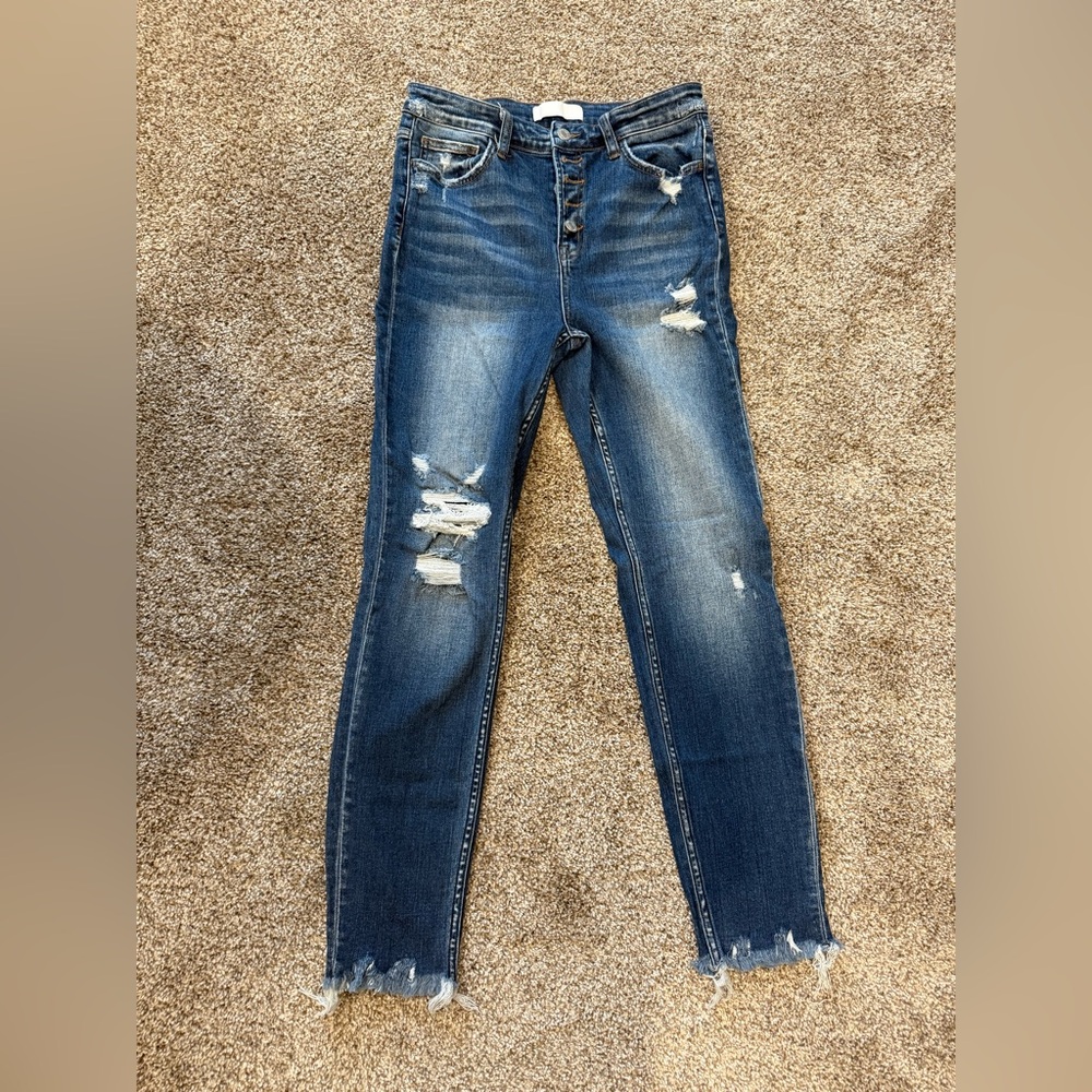 Vervet Distressed Blue Jeans
